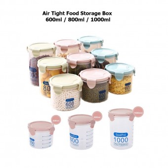 Air Tight Seal Food Storage Box (600ml/800ml/1000ml) 1082/1083/1084