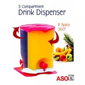 3 in 1 Rotatable 3 Compartment Drink Dispenser 6000 Litre 0244