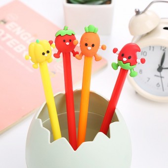 Vegetables Carton Animal Ball Point Cute Pen Stationery Children Student Gift 4121 Alat Tulis