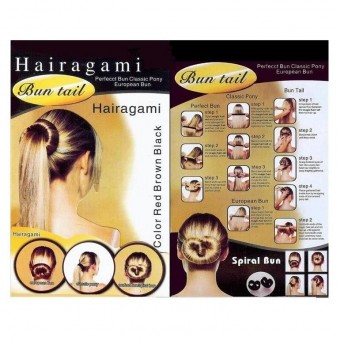 2 Pcs Hairagami Hair Bun Fold 1336-HA