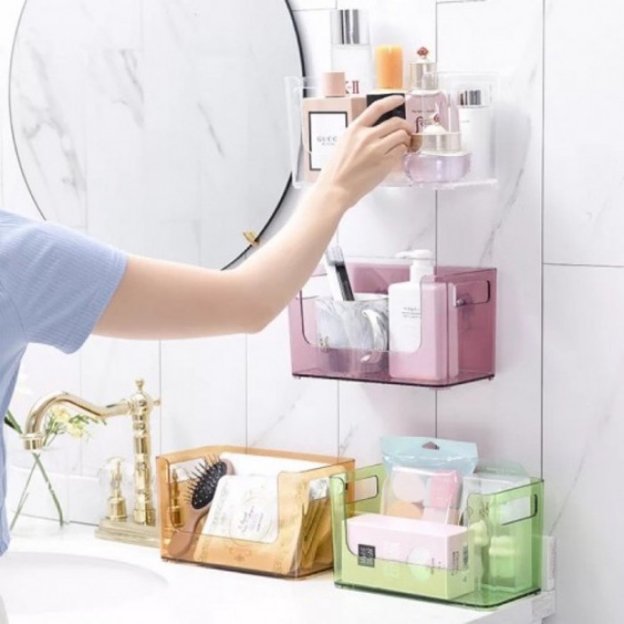 Transparent Bathroom Cosmetic Makeup Storage Box 1035/1036