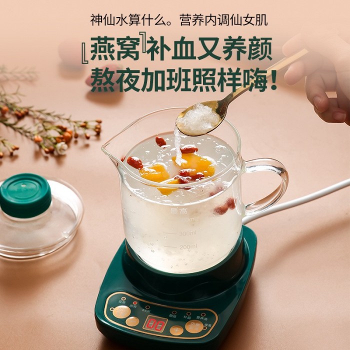 养生杯 Multifunction Double Health Cup Mug Cooker Boiler Valentine Mother Day Tea 0237