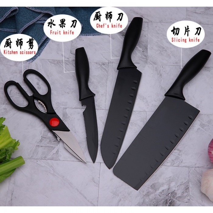 7 in 1 Kitchen Knife Set Pisau Viral 7 Pcs 1196