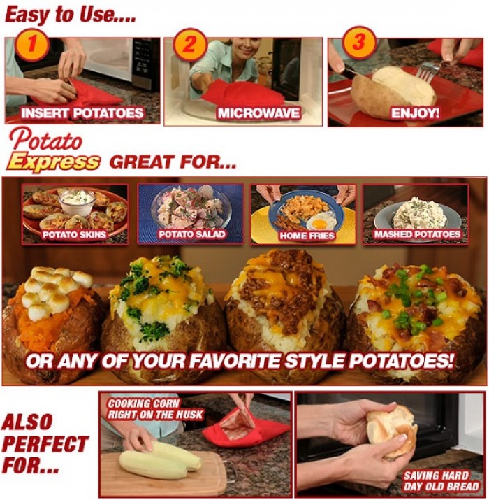 Potato Express Oven Bake Potatos 1321-PE