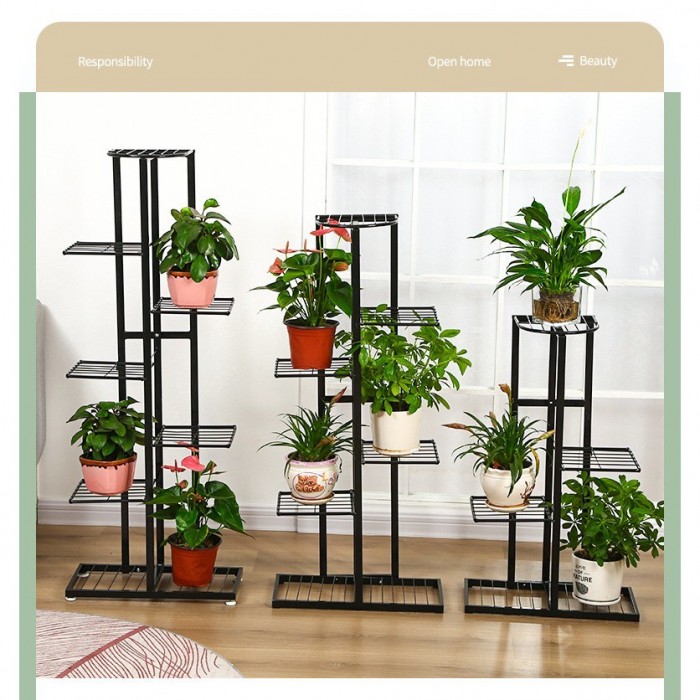 6 Tier 7 Pot Flower Rack Decorative Shelf Plant Stand 0148 Garden Rack Plant Stand Rak Pasu Bu