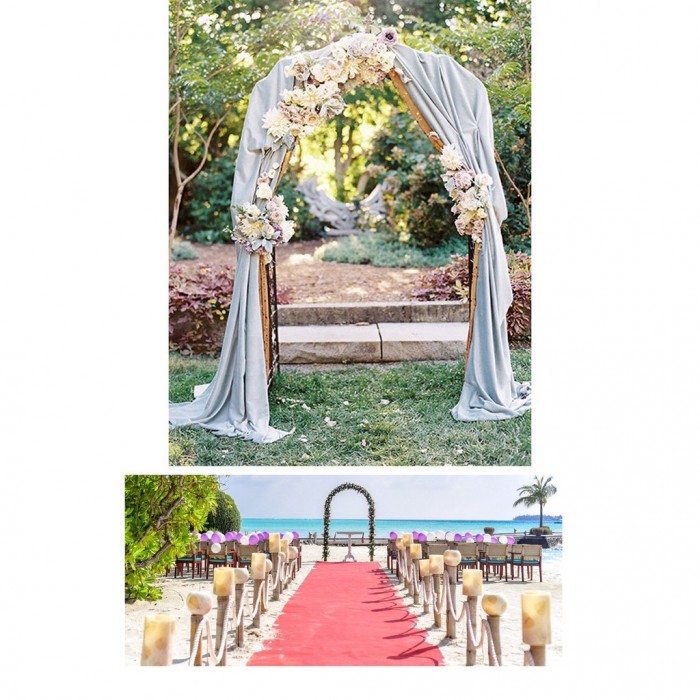 Iron Flower Arch Gerbang Besi Perkahwinan Wedding Arch Party Bridal Garden Decoration 0185