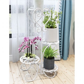 4 Tier Flower Rack Stand Pot Plant Garden Love Style 0043