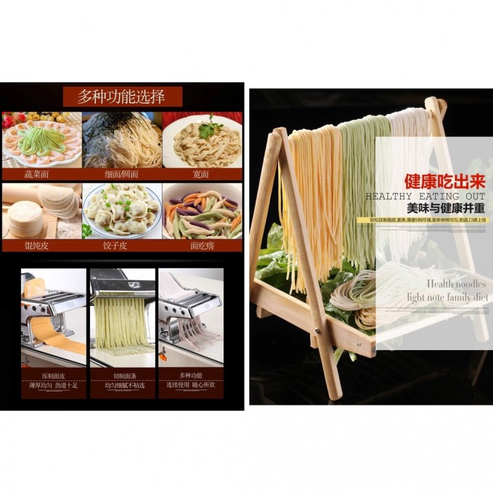 3 Blades High Quality Noodle Pasta Manual Handmade Machine Stainless Steel  0501 Noodle Maker