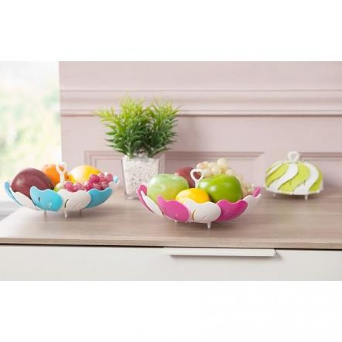 Creative Foldable Lotus Fruit Basket Display Decoratio Fruit Food Tray 1316-LOT