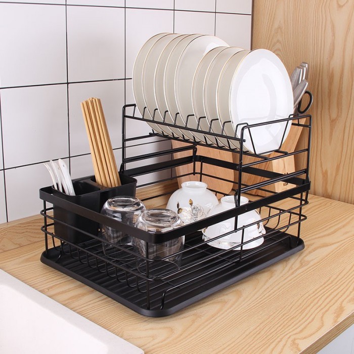 Japanese Double Layer Dish Rack Drainer Multipurpose Kitchen Rack 0500 Dish Drainer Rak Pingga