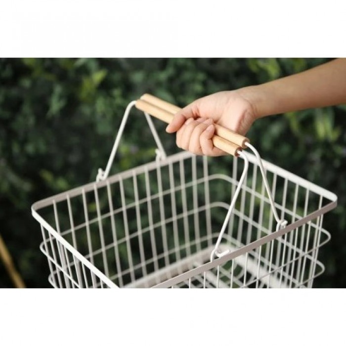 2 Tier Laundry Basket with Wheel 0050