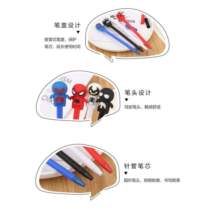 Cute Carton Spiderman Ball Point Pen School Kid Children Student Pen 4096
